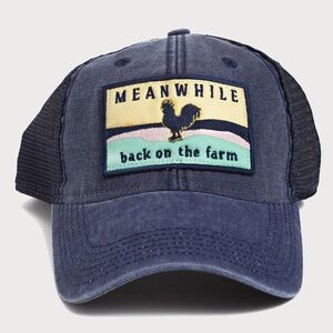 Blue Trucker Hat with Patch